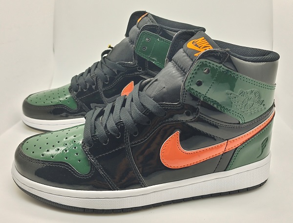 Women Jordan Shoes 1 Grade AAA Green Orange